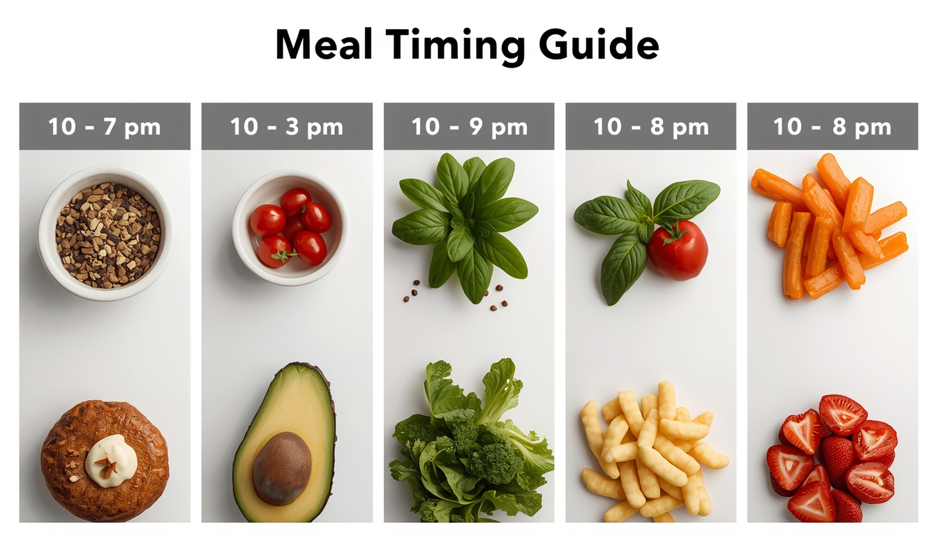 Hipsbones meal timing guide showing optimal eating schedule